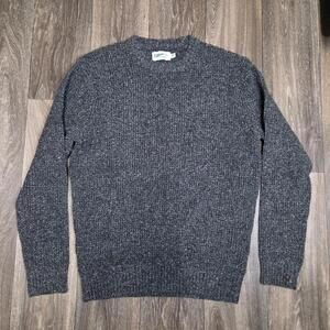 Wellen Recycled Cotton Headlands Crewneck  Sweater Heather Charcoal XL NEW